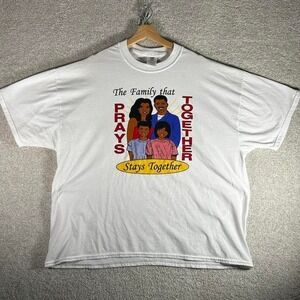 Vintage 90s Black history family religious graphic tee shirt tshirt Size 2x